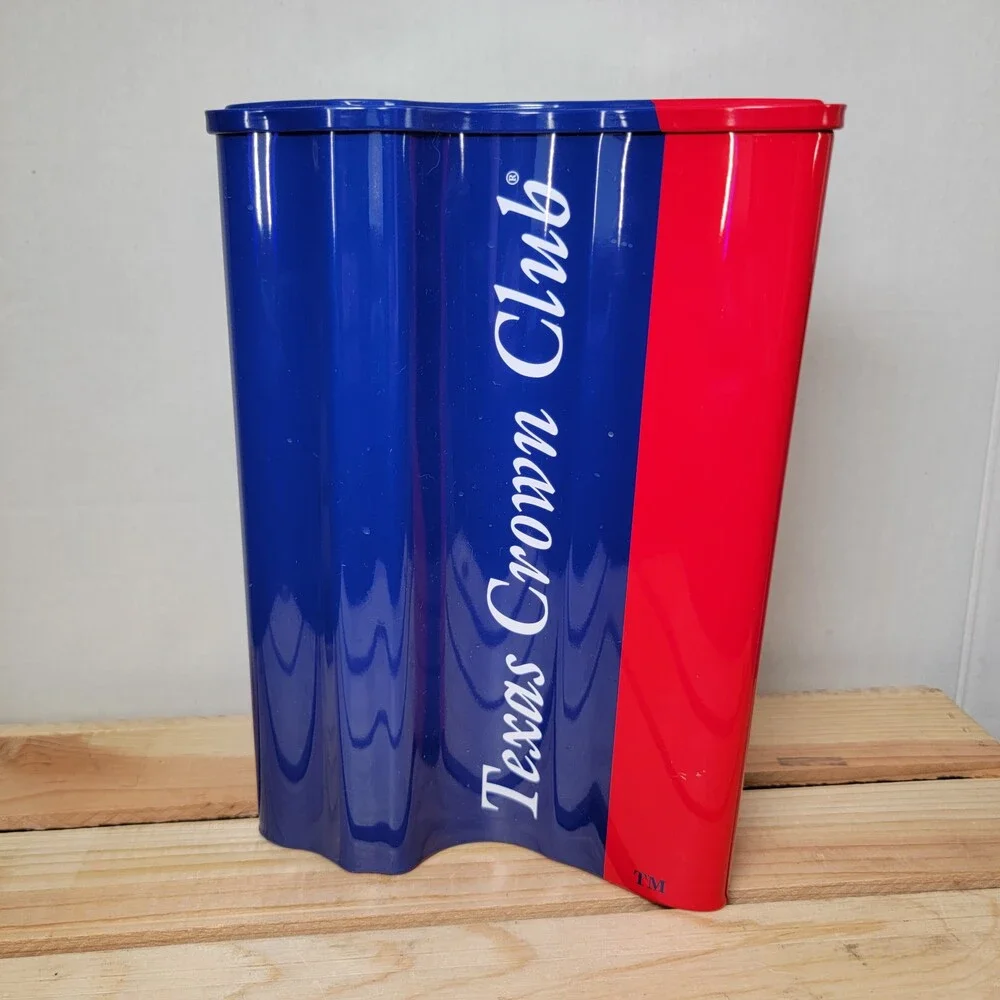 Texas Crown Club Whisky Tin 9.5